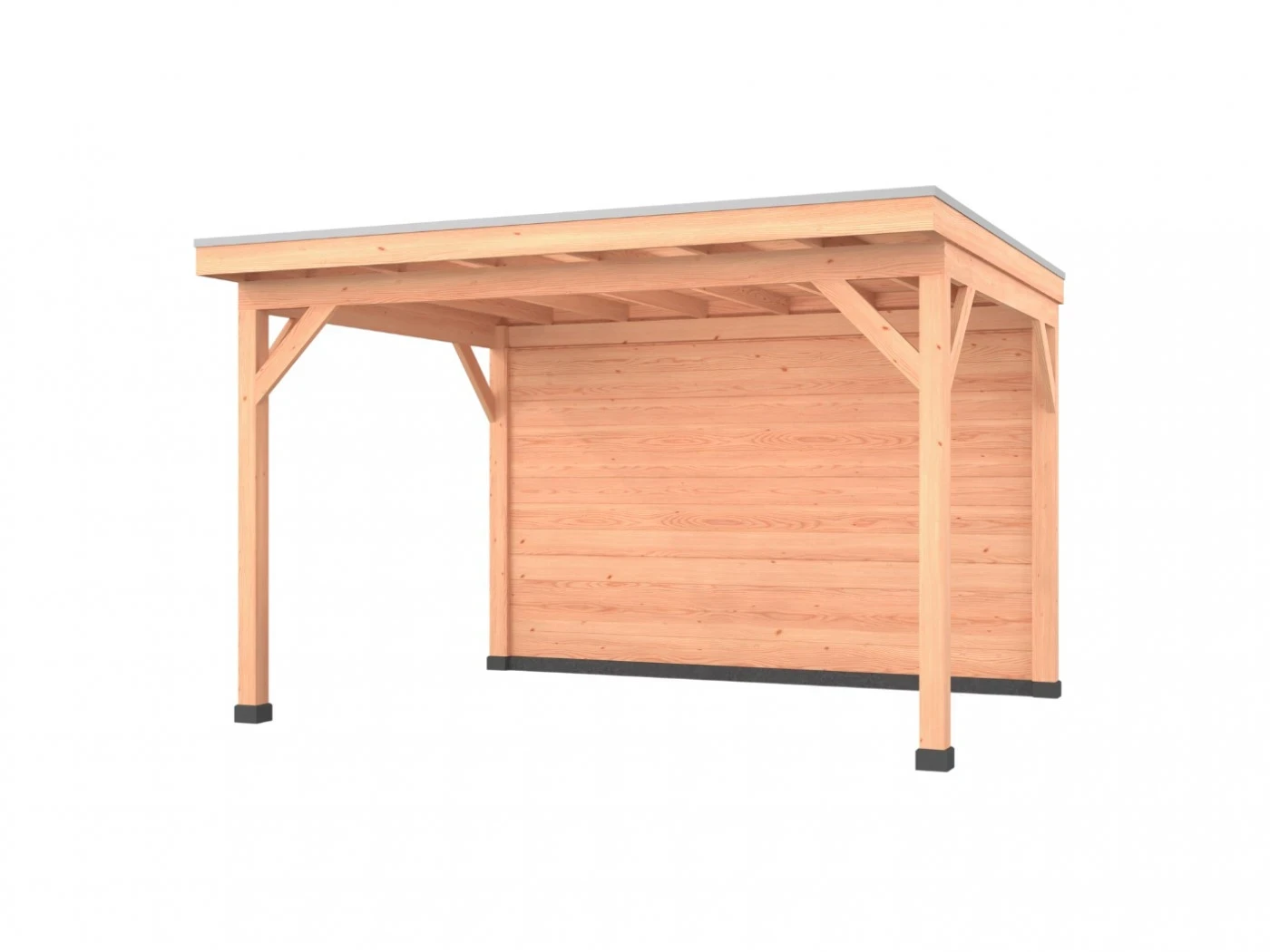 Douglas overkapping, 400 x 300, met achterwand, Westwood Comfort - Afbeelding 1